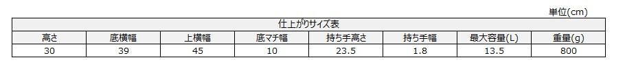 サイズチャート