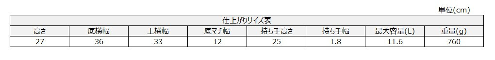 サイズチャート