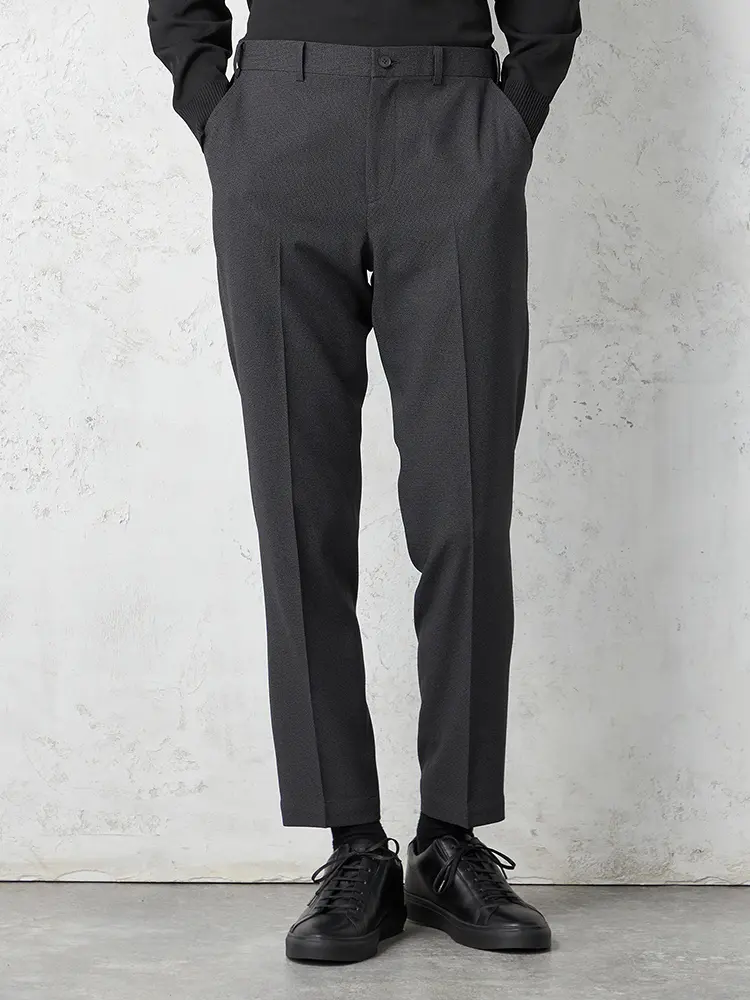 【ＴＯＫＹＯＲＵＮ】アムンゼンセットアップパンツ無地ウォッシャブルノータック秋冬