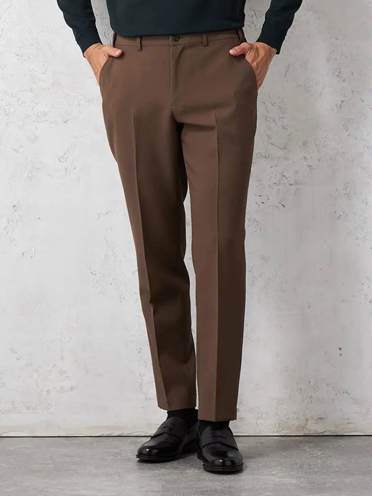 【即納】【WEB限定】【TOKYORUN】セットアップパンツノータックウォッシャブル通年ストレッチ