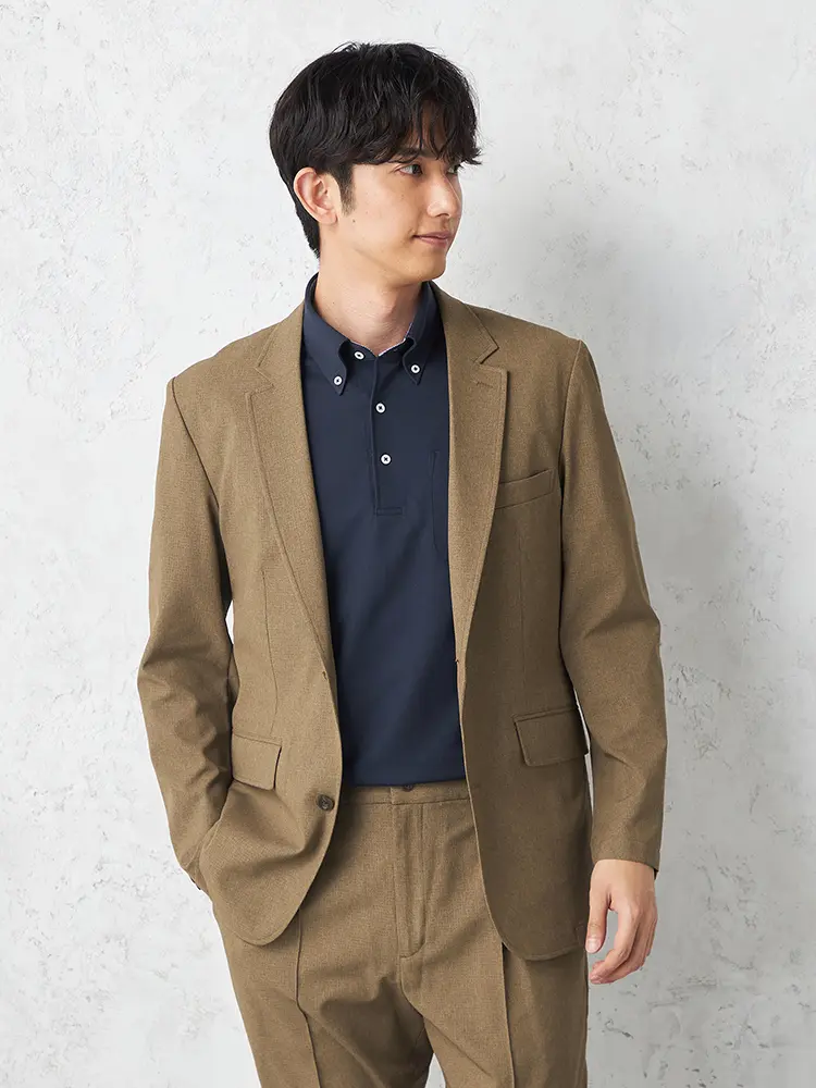 【TOKYORUN】ドットエアーセットアップジャケット通気性ストレッチ春夏