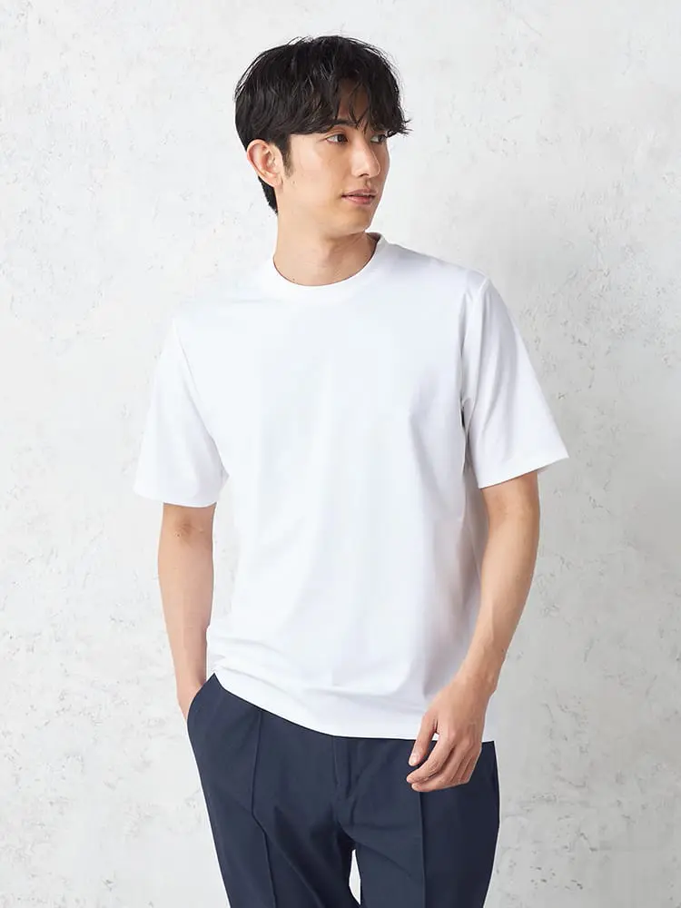 【TOKYORUN】半袖冷感Ｔシャツカジュアルインナークルーネック冷感春夏