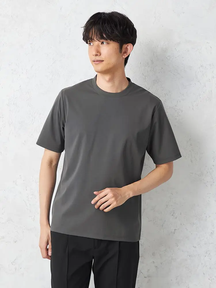 【TOKYORUN】半袖冷感Ｔシャツカジュアルインナークルーネック冷感春夏