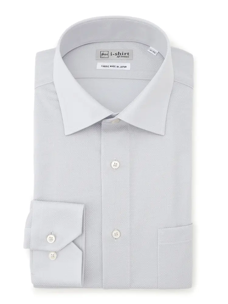 【アイシャツ】長袖Ｙシャツワイド吸汗速乾ストレッチ形態安定通年