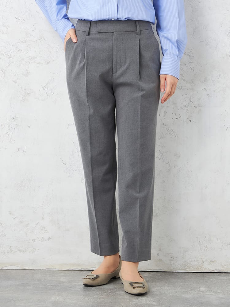 【WALKPLUS】T/Rトロタックテーパードパンツウォッシャブル通年