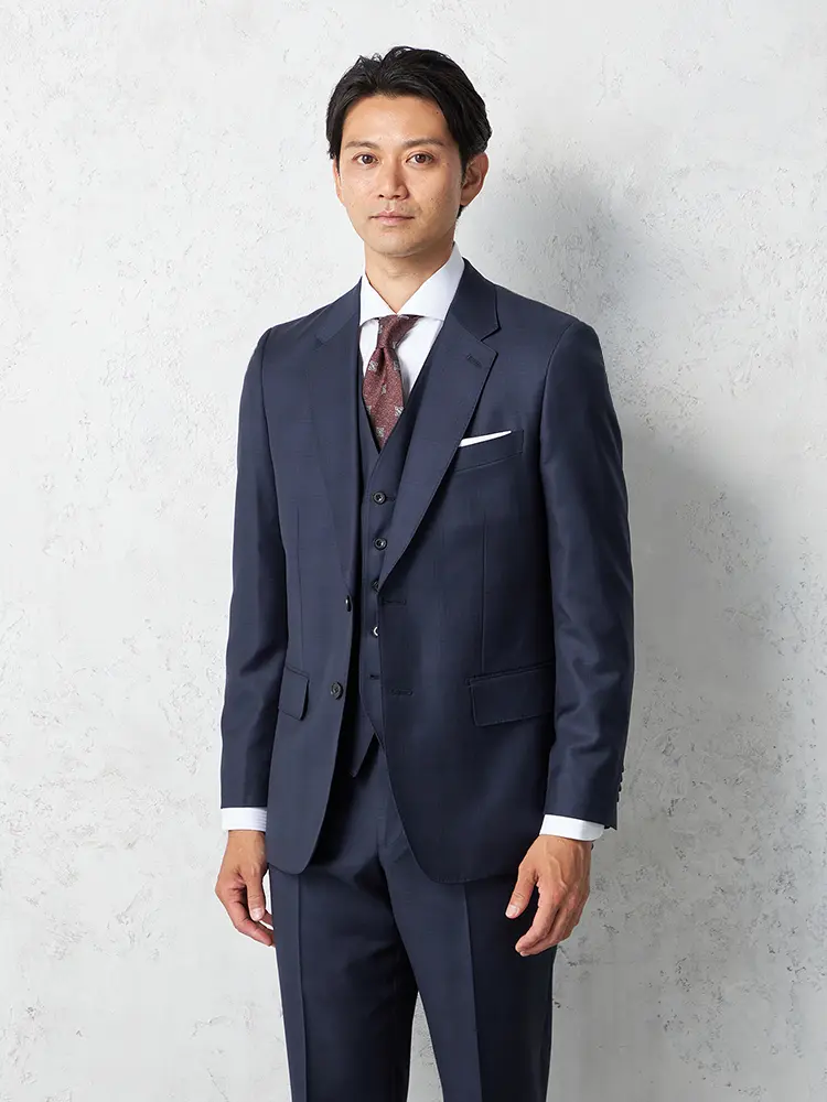 【リッケンバッカーホワイト】ＲＥＤＡスーツ2つボタンチェックノータック秋冬