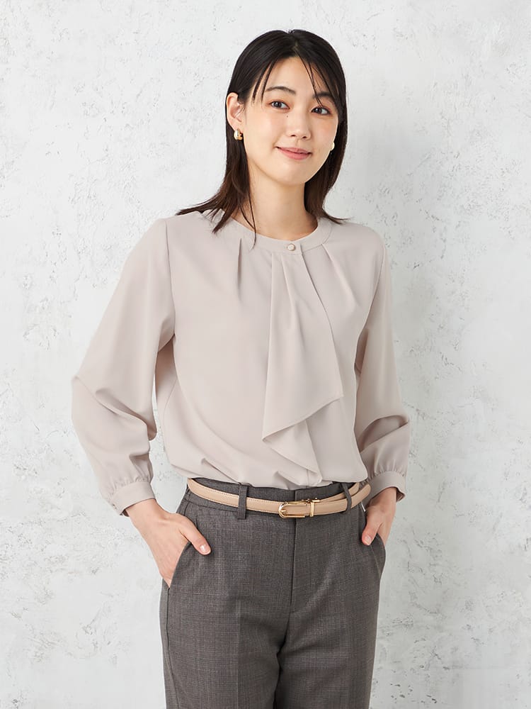 【SOFFICEBEAUTYVEIL】ボウタイブラウスＵＶ加工通年