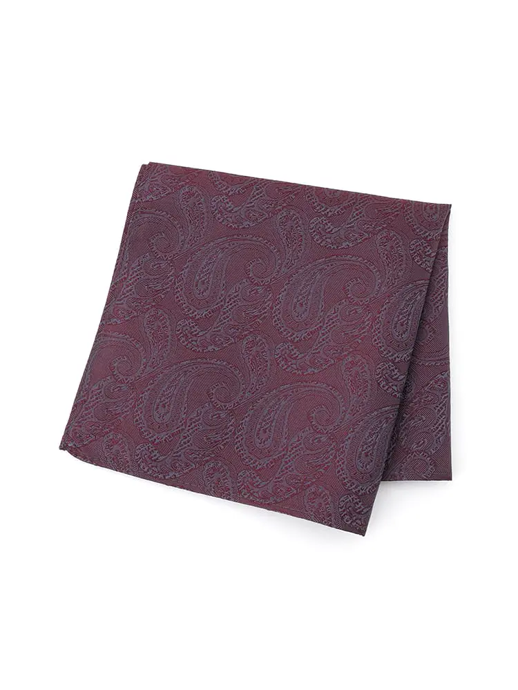 【ネロ】ネクタイ共生地ポケットチーフペイズリーｎｅｒｏ春夏