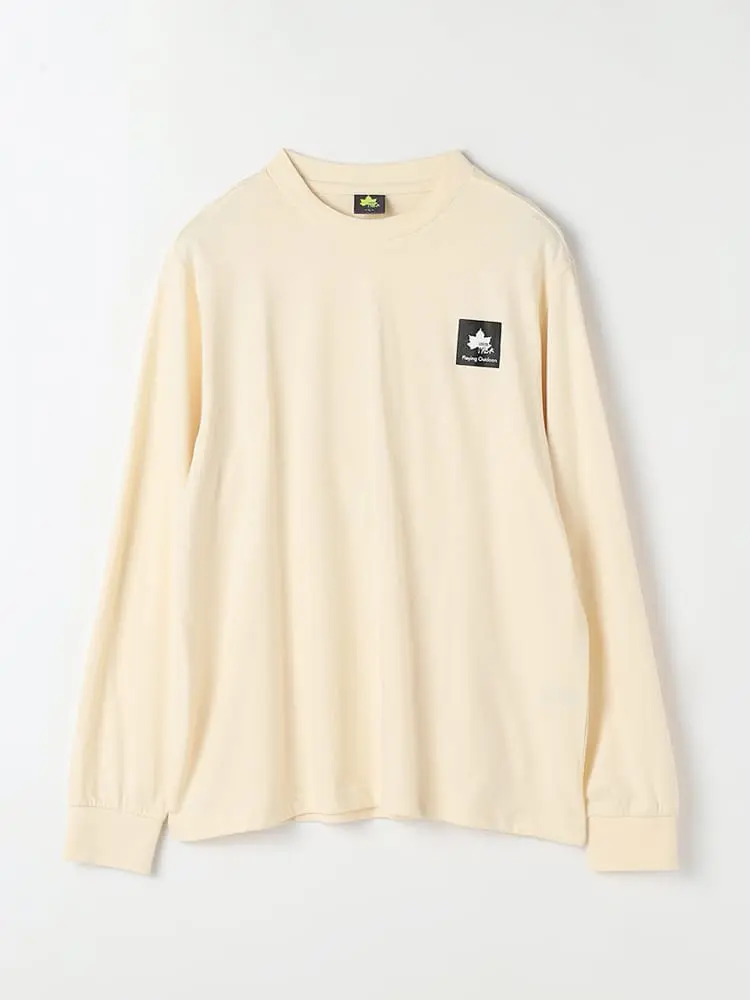 【ロゴス】リサイクル天竺長袖Ｔシャツカジュアルインナー秋冬