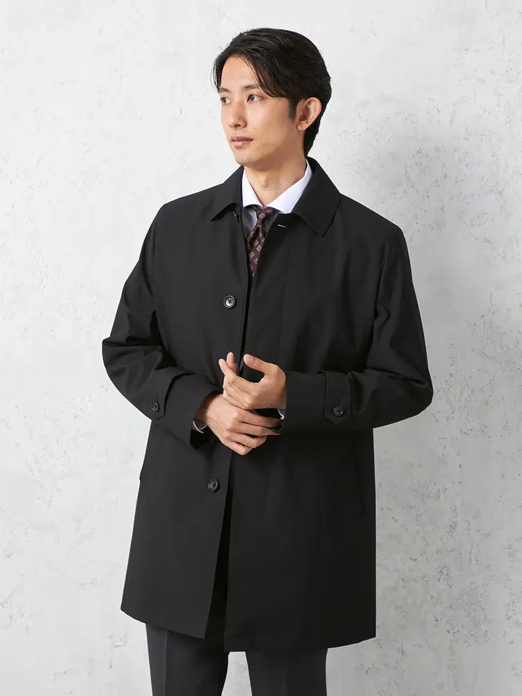 【フュージョンクラブ】ステンカラーコートストレッチ秋冬