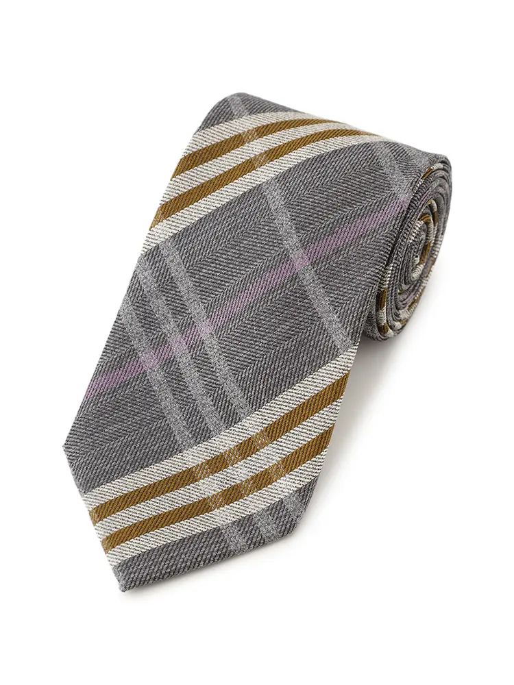 【ストーベル＆メイソン】日本製ネクタイチェック秋冬