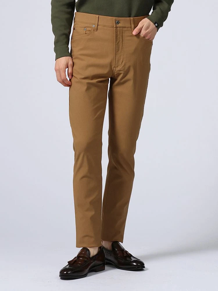 【ハイパーストレッチ】カジュアルパンツ5ポケット裏起毛ノータックウォッシャブルnero秋冬