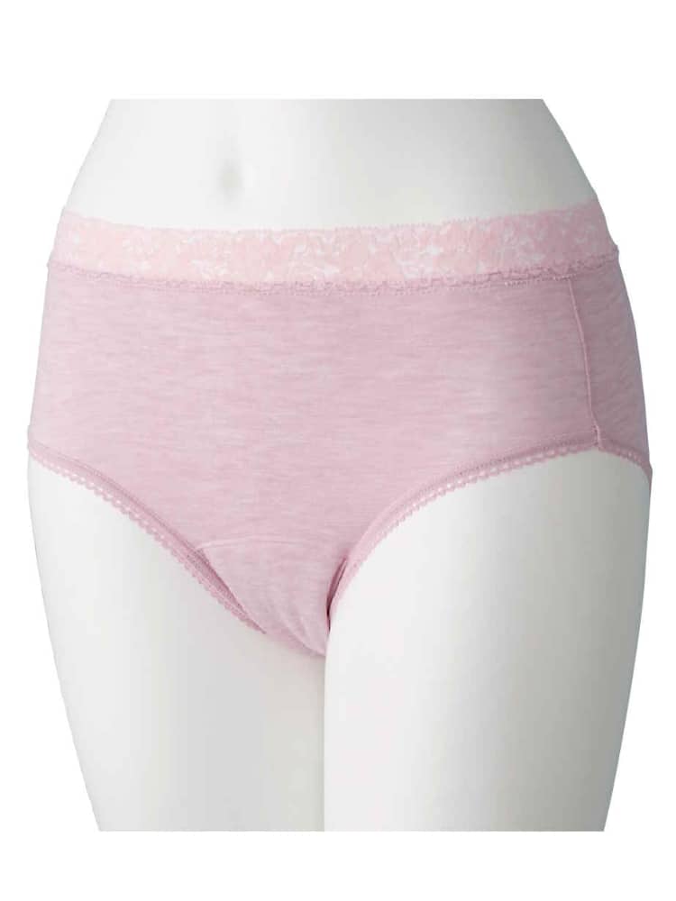 レディース安心快適アクリル混ショーツ吸水量10cc【CF】