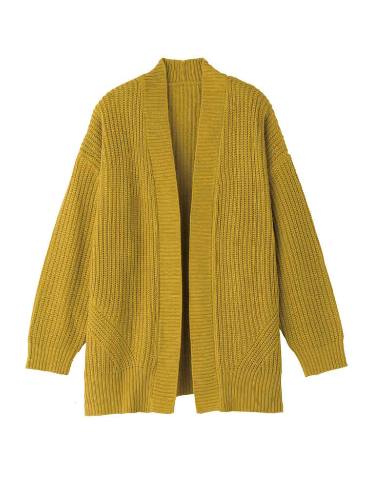 【前開き】【カーディガン】無地付け袖トッパー／レディース／婦人用／シニア／高齢者／羽織／秋冬／あったか【CF】