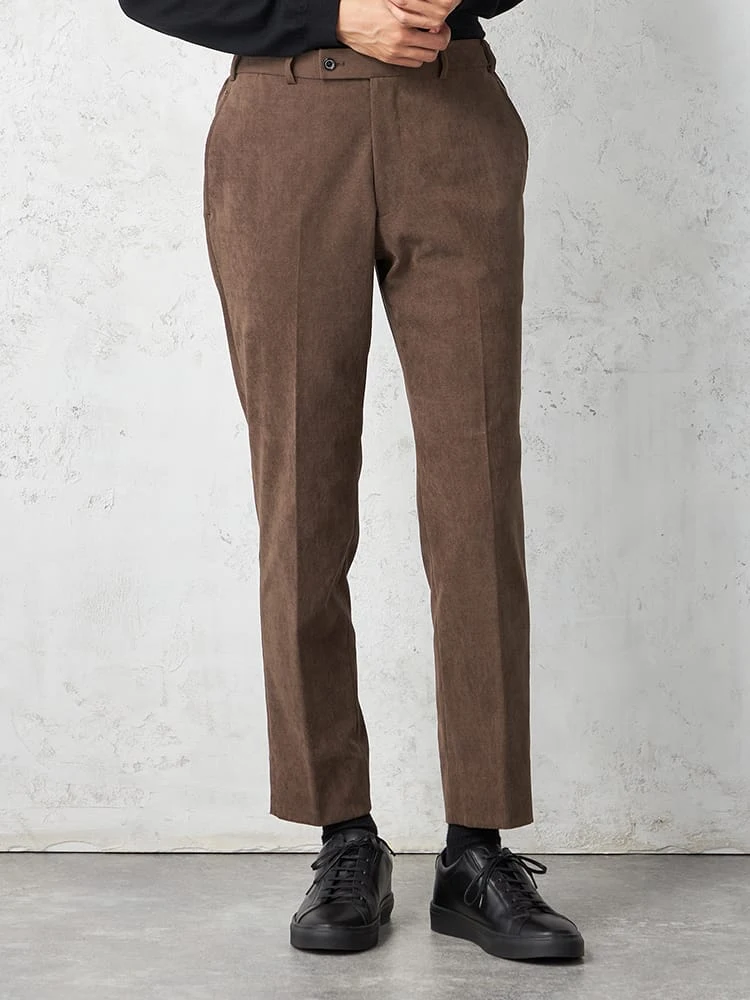 【KATHARINE E HAMNETT-キャサリン・イー・ハムネット-】パンツ 【セットアップ対応可】 ＫＥＨコーディロイセットアップパンツ 無地 キャサリン Ｅ ハムネット 秋冬