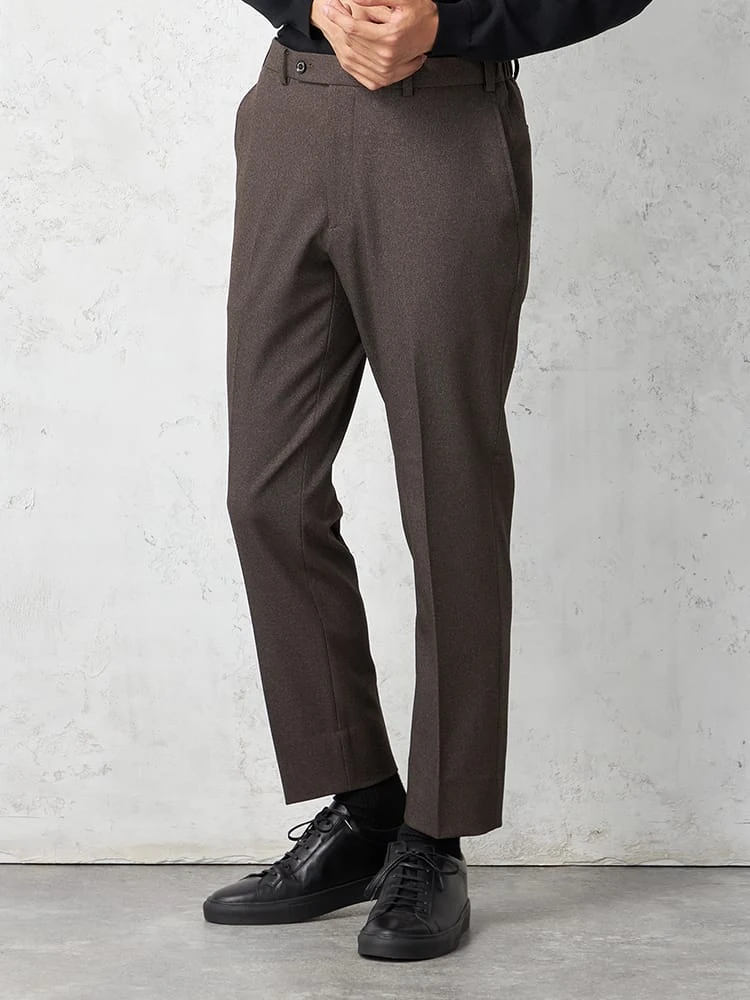 【KATHARINE E HAMNETT-キャサリン・イー・ハムネット-】パンツ 【セットアップ対応可】 ＫＥＨウールライク合繊セットアップパンツ 小柄 キャサリン Ｅ ハムネット 秋冬